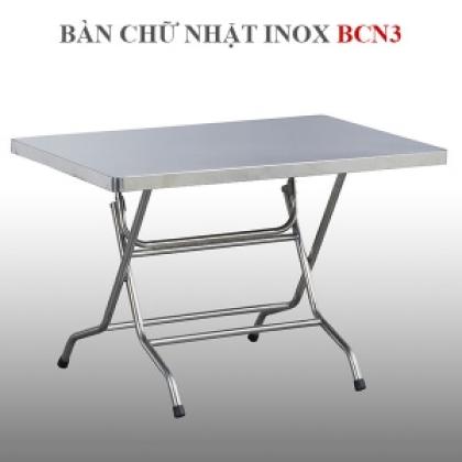 Bàn Chữ Nhật Inox BCN3