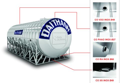 Giá bồn nước inox 8m3 Tân Á Đại Thành