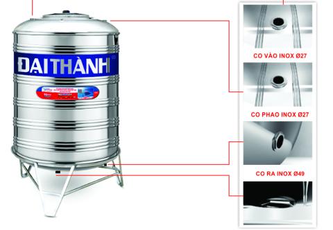Bồn nước inox 2500 lít Tân Á Đại Thành