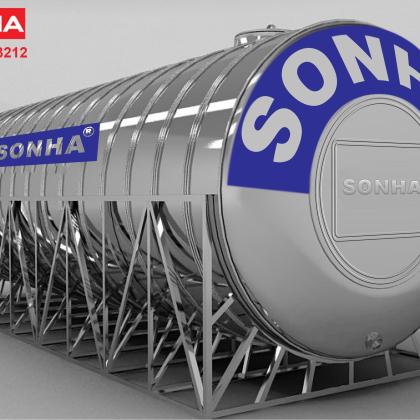 Bồn Nước Inox Sơn Hà 25000L Ngang