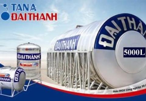 Giá bồn nước inox 5000 lít. Bồn nước Inox Đại Thành 5000 lít giá rẻ, chính hãng. 