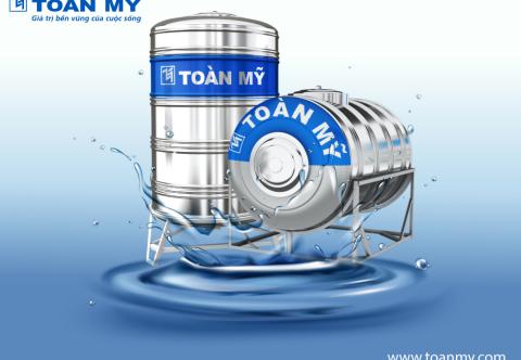 Bồn nước inox Toàn Mỹ 5000 lít chính hãng