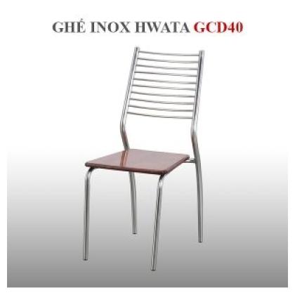 Ghế Dựa Inox Cố Định Mặt Gỗ GCD40