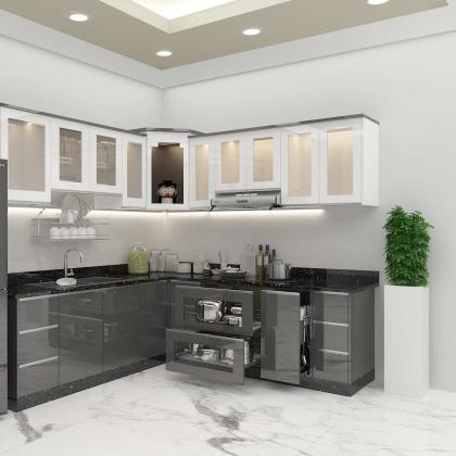 Kệ bếp inox 304 cửa Acrylic HWARC 03