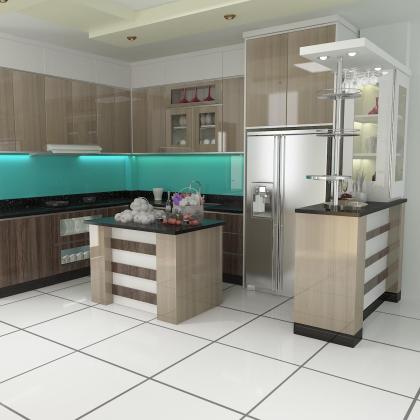 Kệ bếp inox 304 cửa Acrylic HWARC 07
