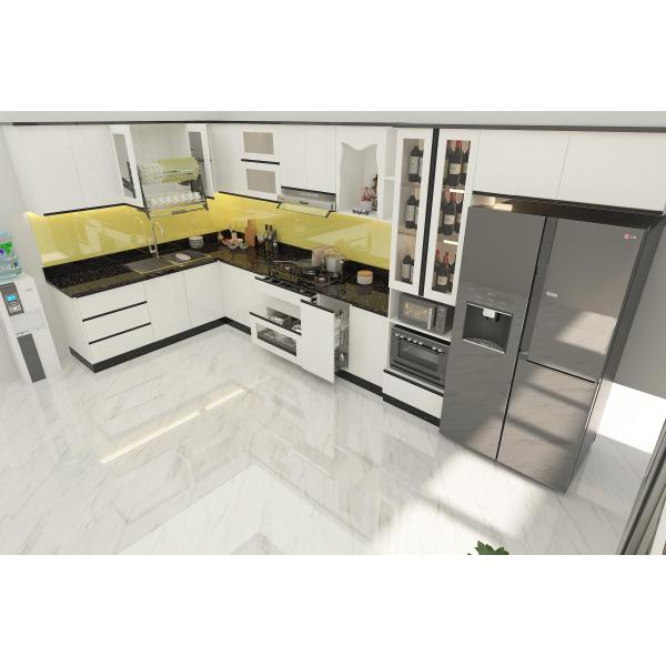 Kệ bếp inox 304 cửa Acrylic HWARC 01