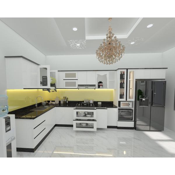 Kệ bếp inox 304 cửa Acrylic HWARC 02