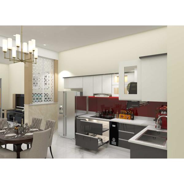 Kệ bếp inox 304 cửa Acrylic HWARC 13