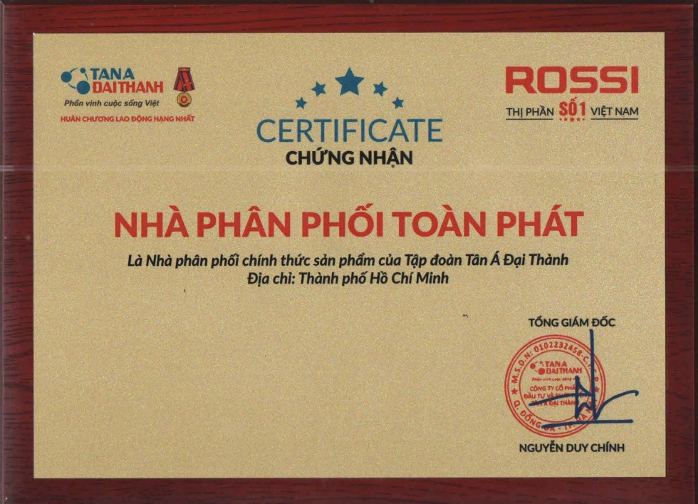 chung nhan npp