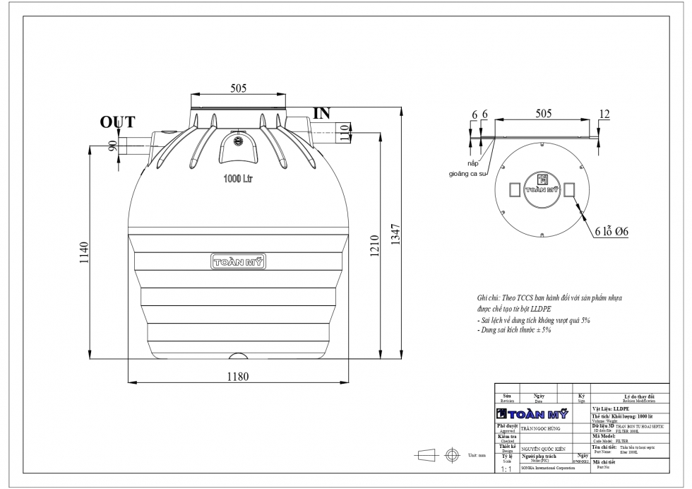 ban ve bon tu hoai septic toan my 1000l