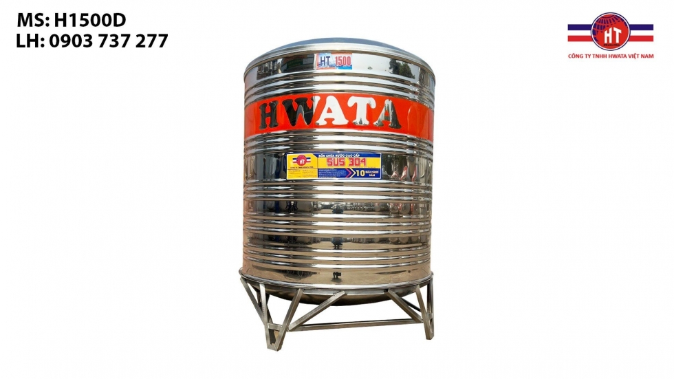 Bồn inox Hwata 1500l đứng