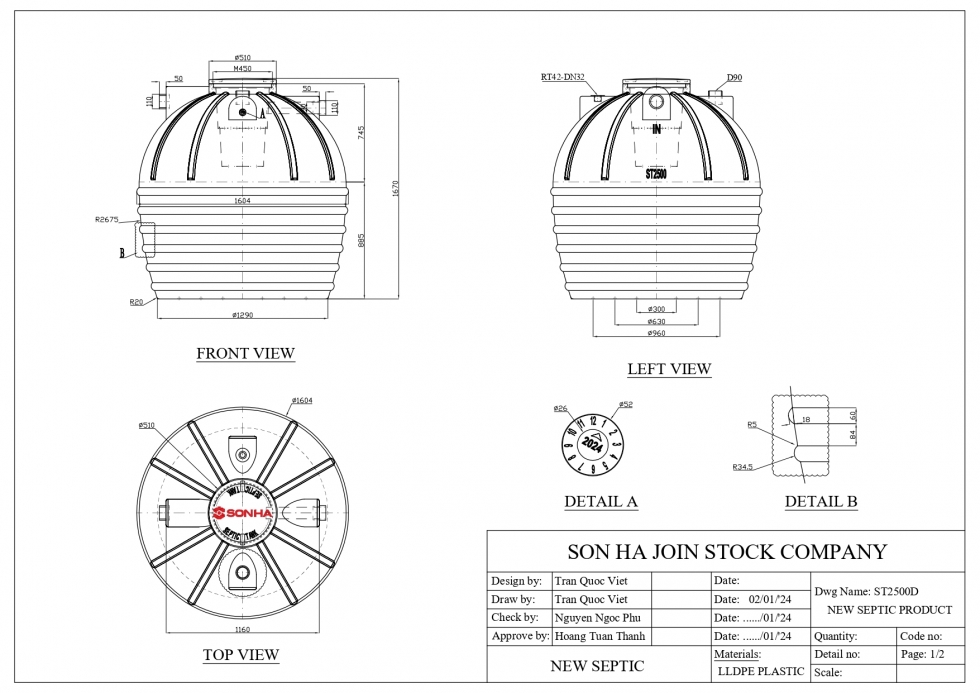 ban ve bon tu hoai septic son ha 2500l dung