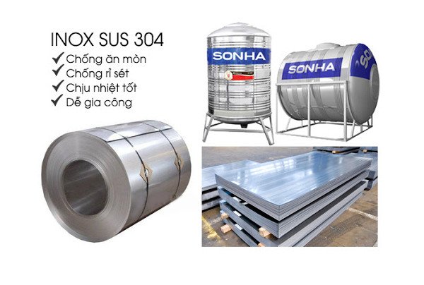 Vật liệu tấm inox 304